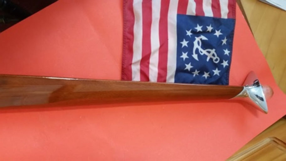 chris craft bow flag pole