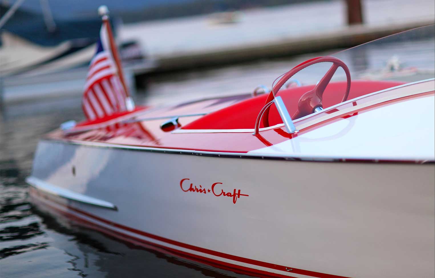 MCCALL BOAT WORKS | Chris Craft 1948 19 ft Red/White Racer 